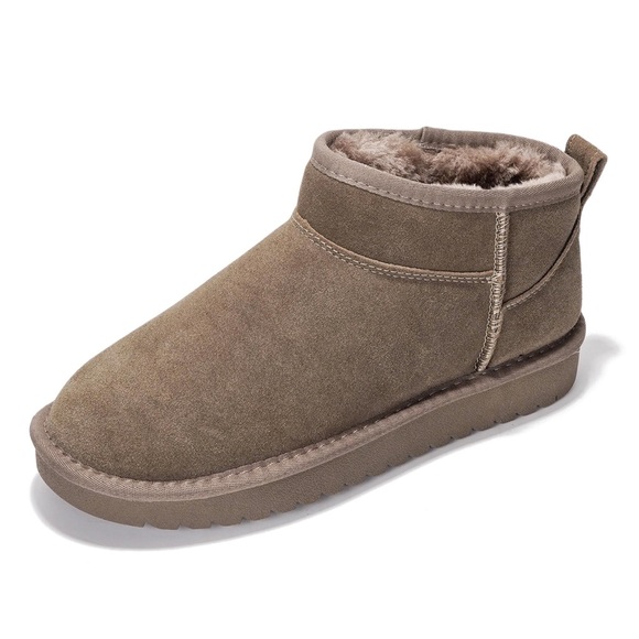 Project Hippy Mini Classic Cloud Mushroom Suede Ankle Plush Slip On Boots - Picture 1 of 10